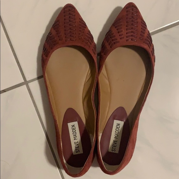steve madden burgundy flats